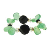 Green Fluorite, Black Onyx, and Clear Quartz Mixed Gemstones - Gaea