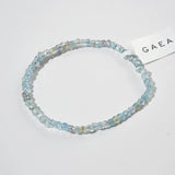 Aquamarine Faceted Rondelle - Gaea