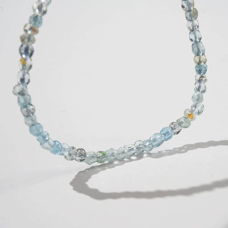 Aquamarine Faceted Rondelle - Gaea