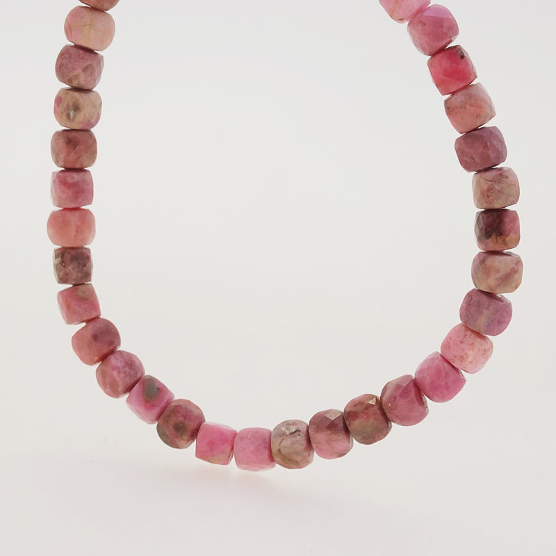 Rhodonite Faceted Cubes - Gaea | Crystal Jewelry & Gemstones (Manila, Philippines)