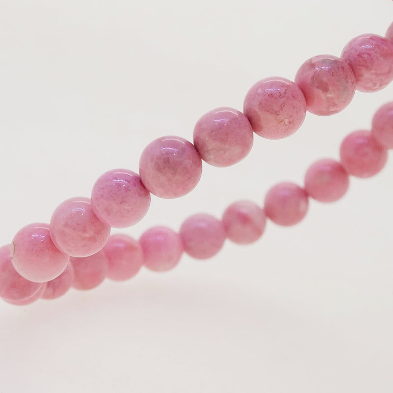 A-Grade Australian Rhodonite 7mm - Gaea | Crystal Jewelry & Gemstones (Manila, Philippines)