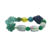 Apatite, Chrysoprase, and Rainbow Fluorite Mixed Gemstones - Gaea