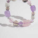 Rose Quartz, Amethyst, Dendritic Agate Mixed Gemstones - Gaea