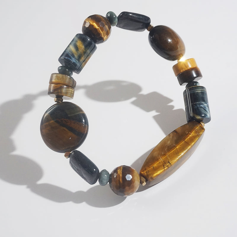 Tiger Eye, Eagle Eye, and Hematite Mixed Gemstones - Gaea