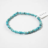 Turquoise Faceted Rondelle with 2mm - Gaea