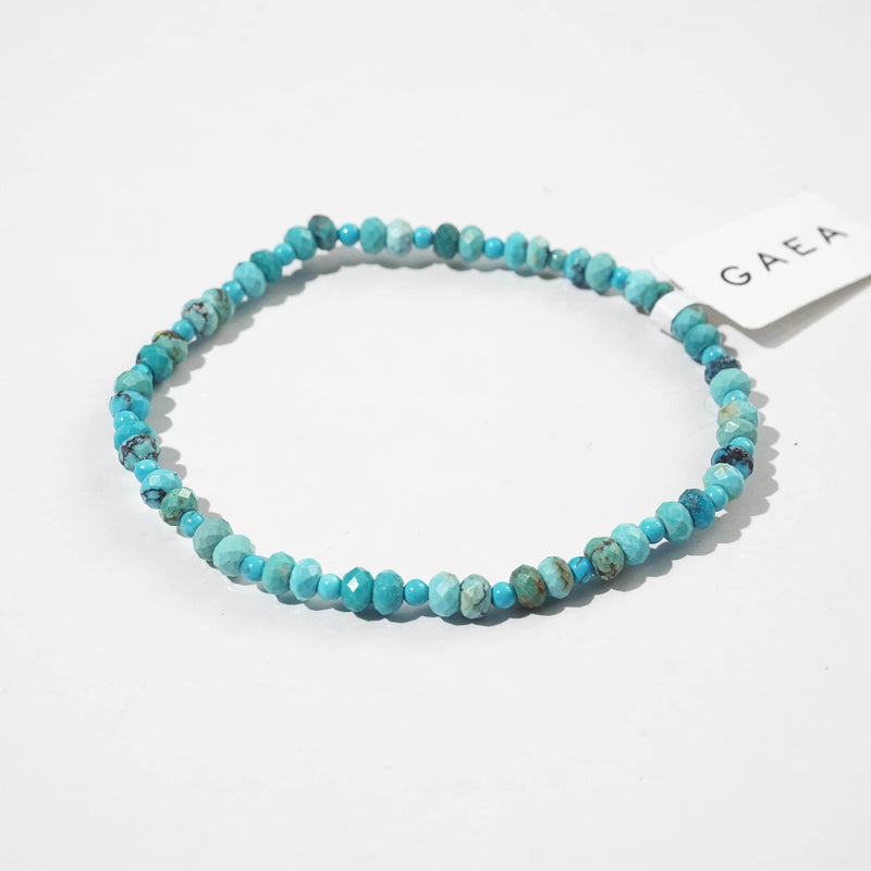 Turquoise Faceted Rondelle with 2mm - Gaea