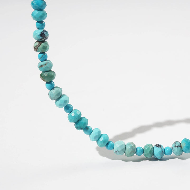 Turquoise Faceted Rondelle with 2mm - Gaea