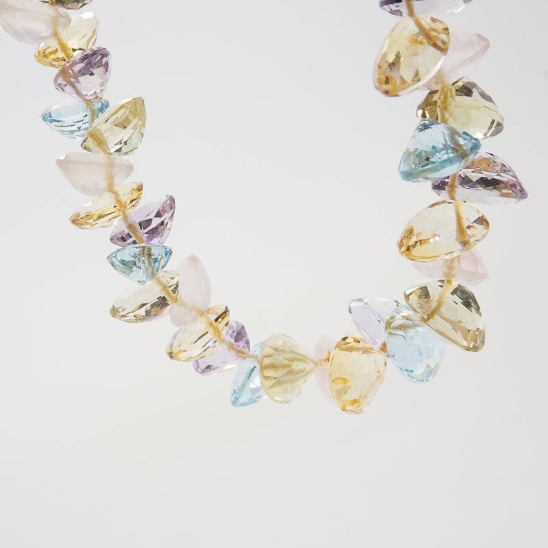 Gem-Grade Blue Topaz, Amethyst, Rose Quartz, Citrine Briolette - Gaea | Crystal Jewelry & Gemstones (Manila, Philippines)