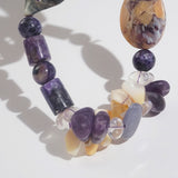 Tiffany Stone, Charoite, Jasper, and Moonstone Mixed Gemstones - Gaea