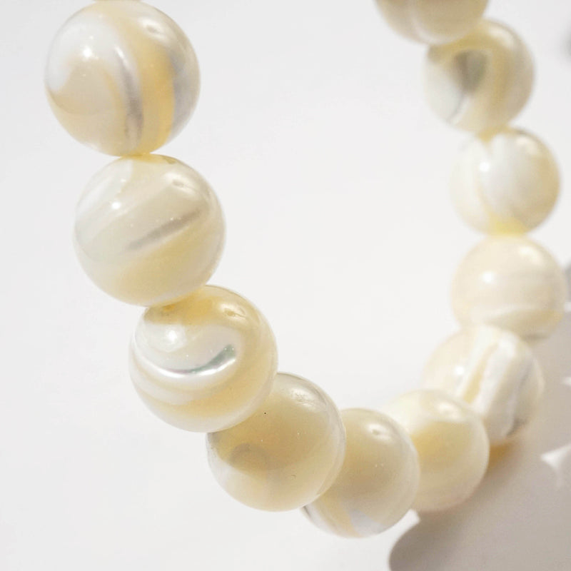 White Mother of Pearl 12mm - Gaea