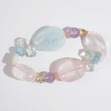 Aquamarine, Rose Quartz, and Amethyst Mixed Gemstones - Gaea