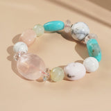 Rose Quartz, Pink Opal, and Amazonite Mixed Gemstones - Gaea