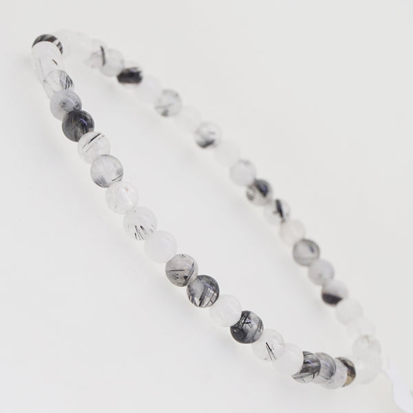 Black Tourmalinated Quartz 4mm - Gaea | Crystal Jewelry & Gemstones (Manila, Philippines)