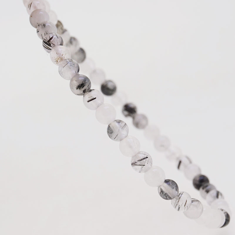 Black Tourmalinated Quartz 4mm - Gaea | Crystal Jewelry & Gemstones (Manila, Philippines)