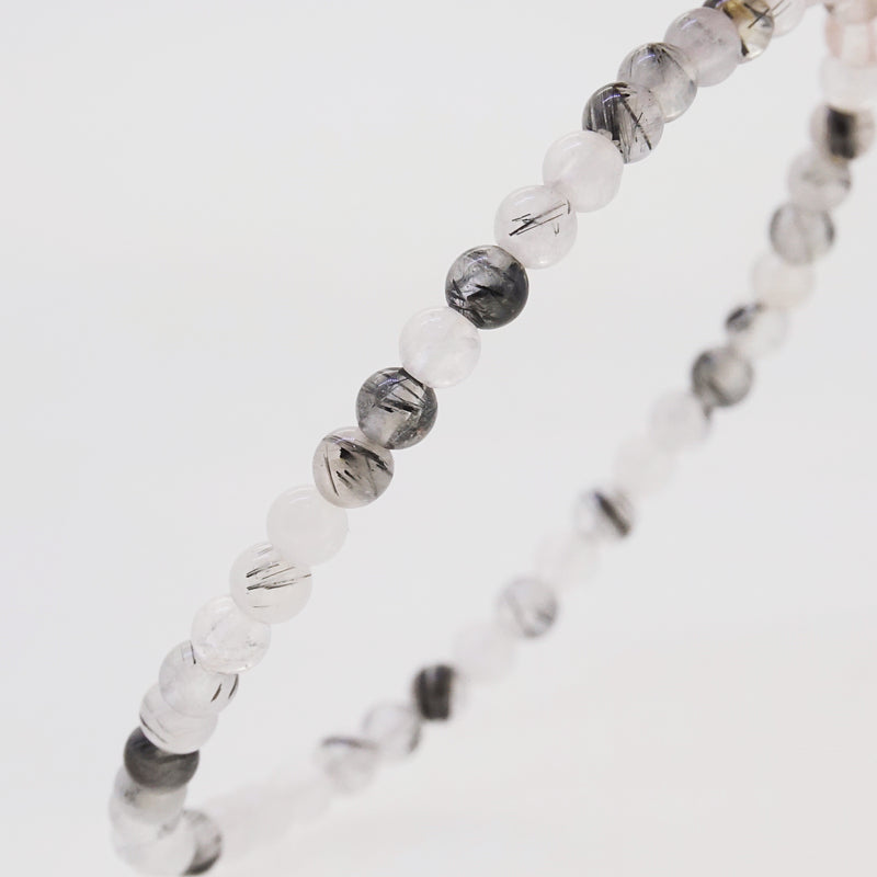 Black Tourmalinated Quartz 4mm - Gaea | Crystal Jewelry & Gemstones (Manila, Philippines)
