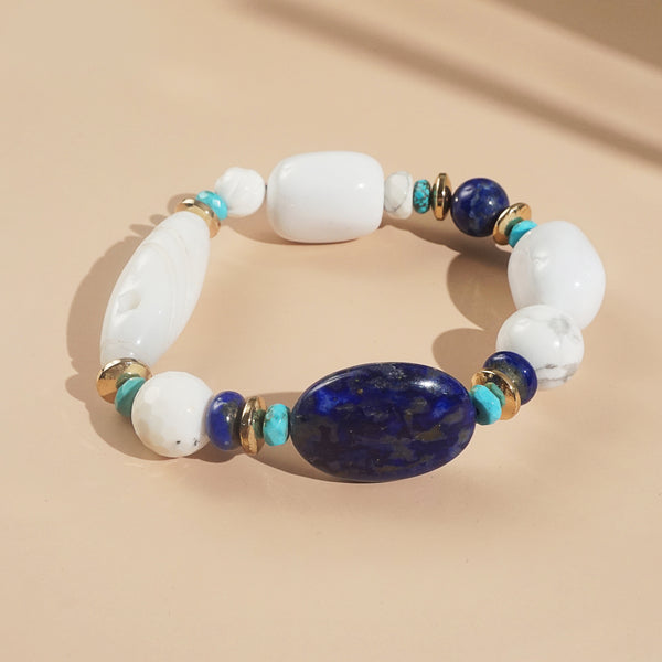 Lapis Lazuli, Dendritic Agate, Turquoise Mixed Gemstones - Gaea