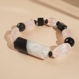 Botswana Agate, Rose Quartz, and Black Onyx Mixed Gemstones - Gaea