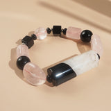 Botswana Agate, Rose Quartz, and Black Onyx Mixed Gemstones - Gaea