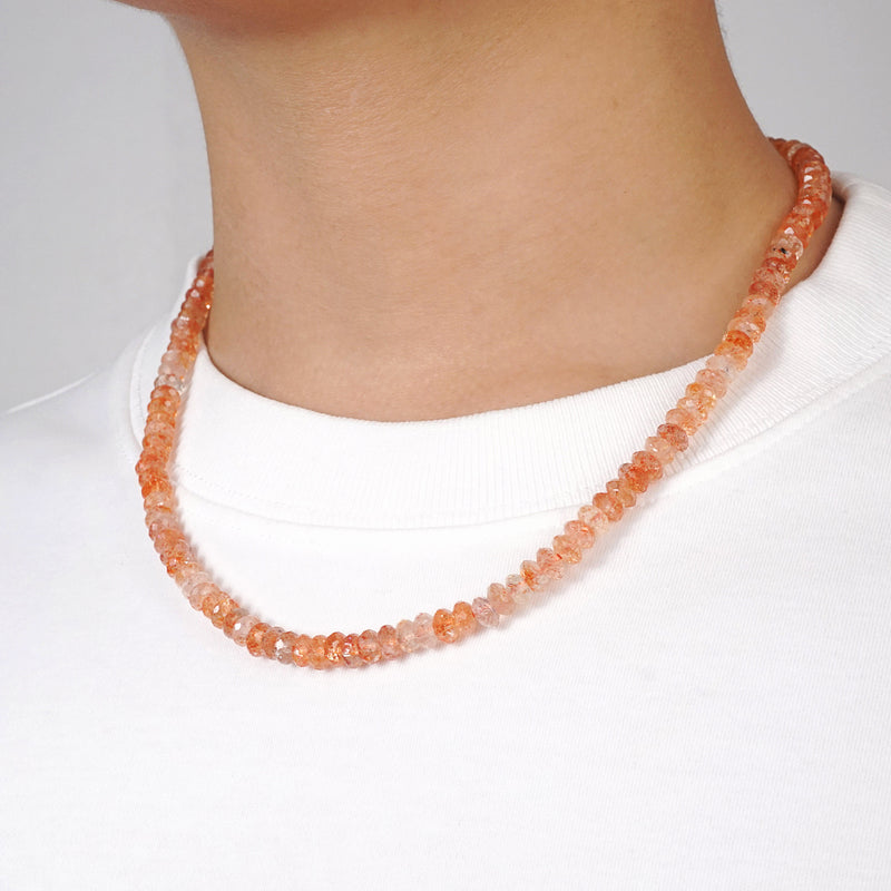 Sunstone Faceted Rondelle - GAEA