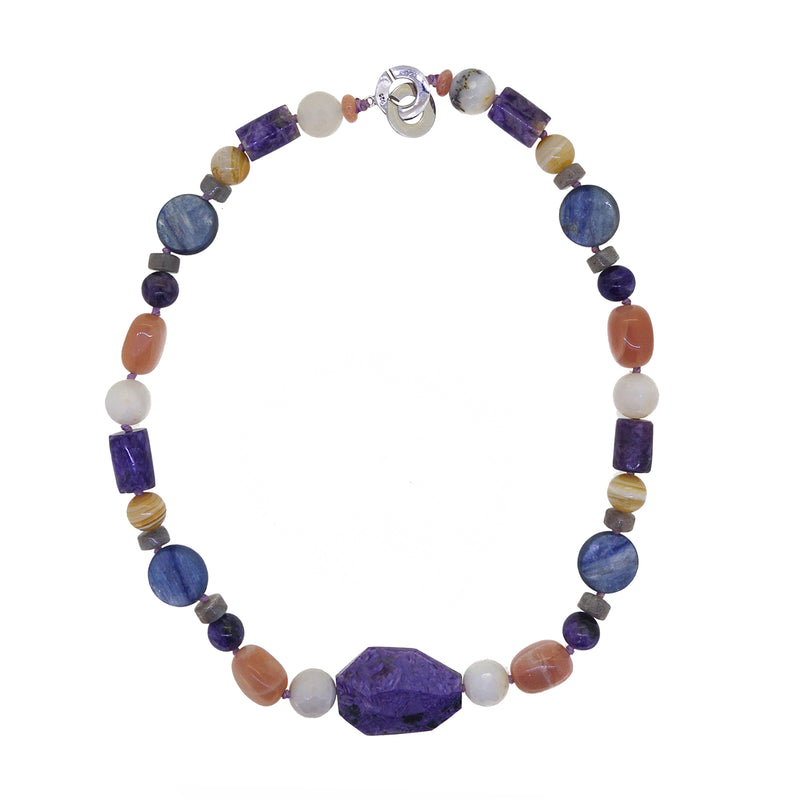 Charoite, Kyanite, Peach Moonstone, and Tiger Eye - Gaea | Crystal Jewelry & Gemstones (Manila, Philippines)