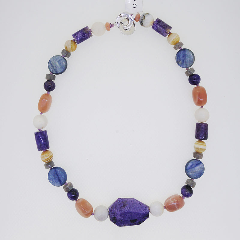 Charoite, Kyanite, Peach Moonstone, and Tiger Eye - Gaea | Crystal Jewelry & Gemstones (Manila, Philippines)