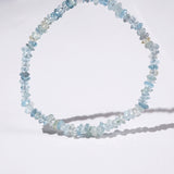 Aquamarine Point-Edge Faceted Rondelle - GAEA