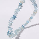 Aquamarine Point-Edge Faceted Rondelle - GAEA