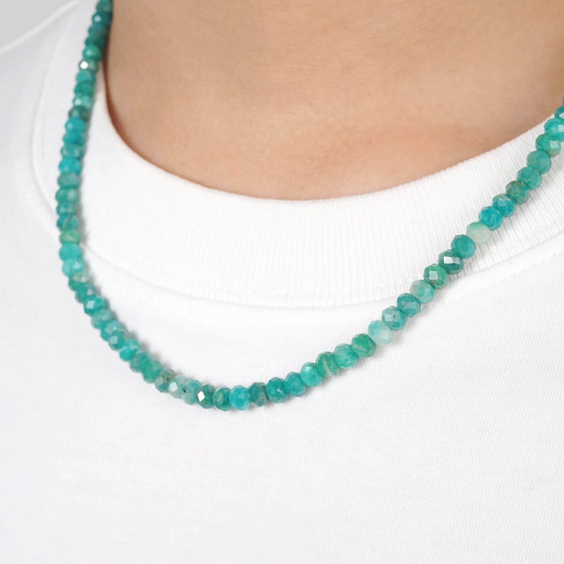 Amazonite Faceted Rondelle - GAEA