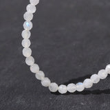 A-Grade Rainbow Moonstone Faceted 4mm - GAEA