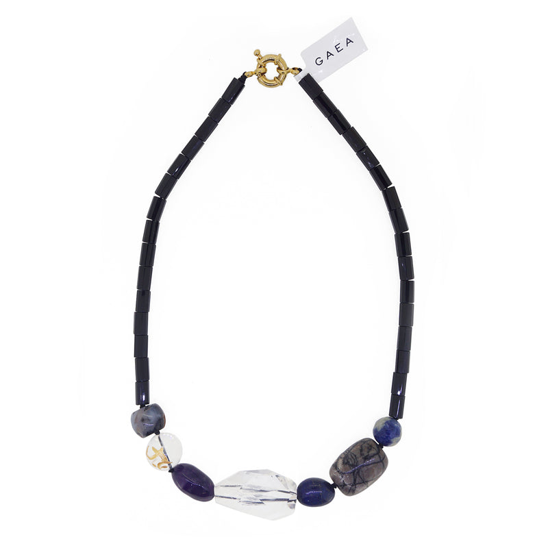 Black Onyx with Clear Quartz, Sodalite, and Amethyst - Gaea | Crystal Jewelry & Gemstones (Manila, Philippines)