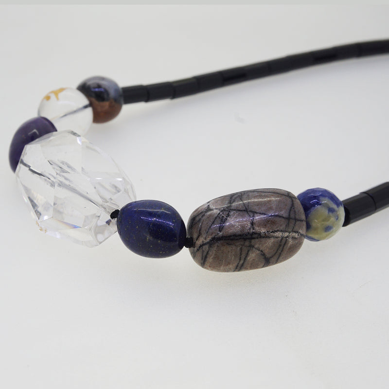 Black Onyx with Clear Quartz, Sodalite, and Amethyst - Gaea | Crystal Jewelry & Gemstones (Manila, Philippines)