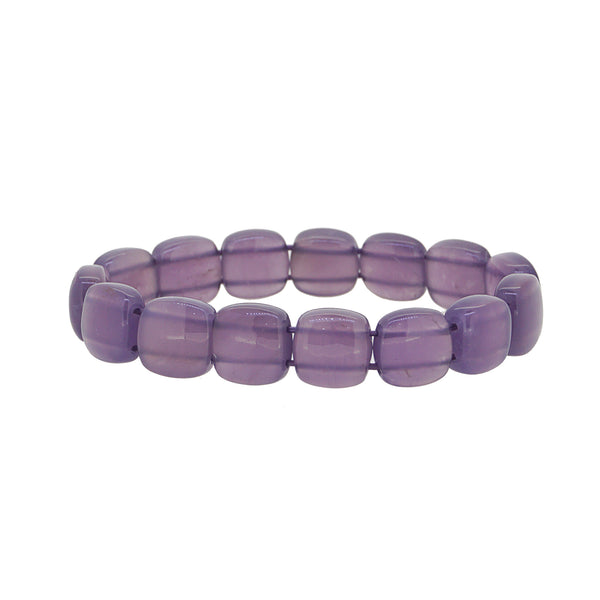 A-Grade Purple Chalcedony Bangle (M) - Gaea | Crystal Jewelry & Gemstones (Manila, Philippines)
