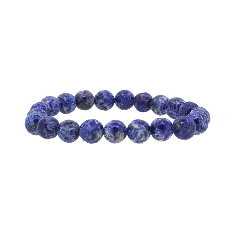 Carved Lapis Lazuli 8mm - Gaea