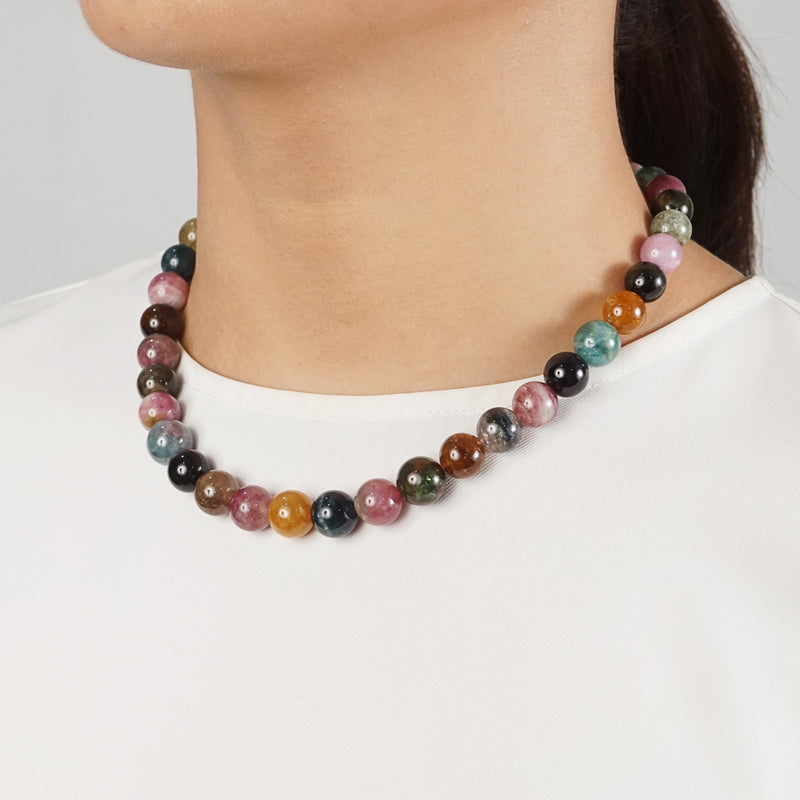 A-Grade Multicolored Tourmaline 12mm - Gaea | Crystal Jewelry & Gemstones (Manila, Philippines)