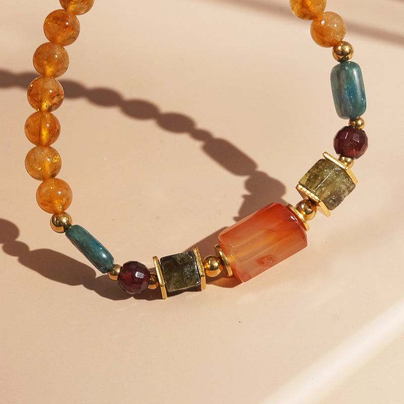 Carnelian, Garnet, Kyanite, and Citrine - GAEA