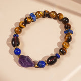 Amethyst, Lapis Lazuli, Smoky Quartz, and Tiger Eye - GAEA