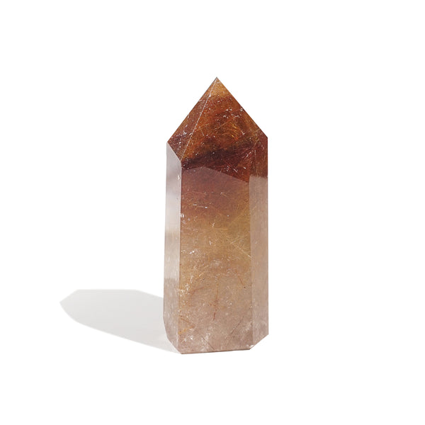 Golden/Copper Rutilated Quartz Point F - Gaea