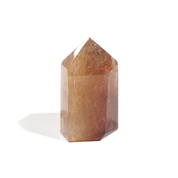 Golden/Copper Rutilated Quartz Point G - Gaea