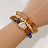 Ivory Opal, Sodalite, and Carnelian Mixed Gemstones - Gaea