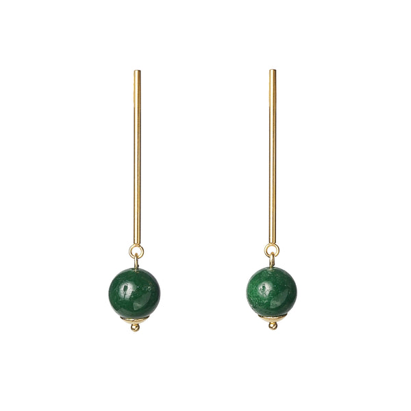 Nephrite Jade 10mm Drop - Gaea | Crystal Jewelry & Gemstones (Manila, Philippines)