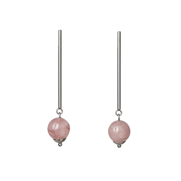 Madagascar Rose Quartz 10mm Drop - Gaea | Crystal Jewelry & Gemstones (Manila, Philippines)