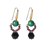 Malachite 10mm, Garnet, and Black Spinel - Gaea | Crystal Jewelry & Gemstones (Manila, Philippines)