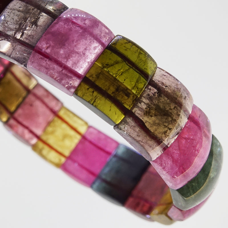 AA-Grade Multicolored Tourmaline Bangle - Gaea | Crystal Jewelry & Gemstones (Manila, Philippines)